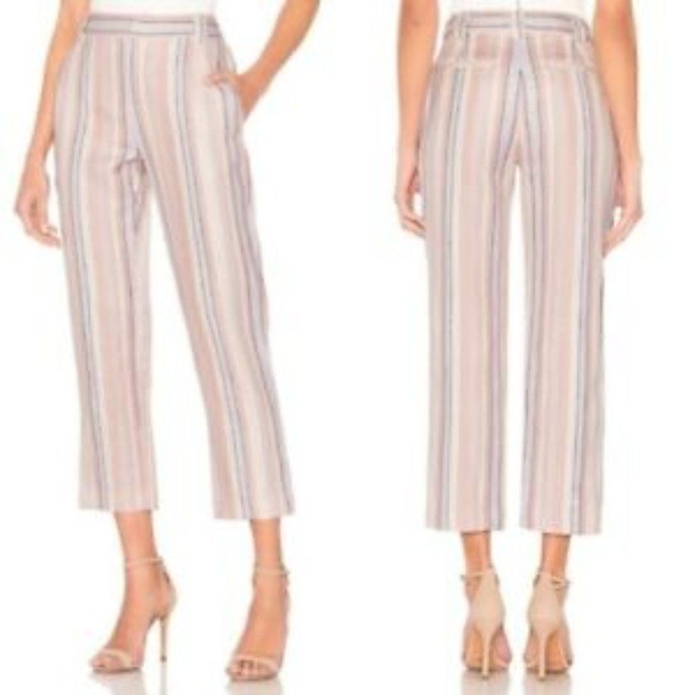 Nwt Rebecca Minkoff Gingerstriped Linen Blend Pants